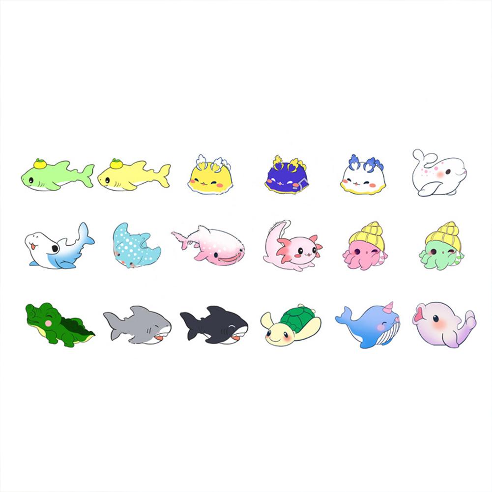 Resin Marine Animal Figure Cartoon Sea Animal Ornaments For Landscape Decoration