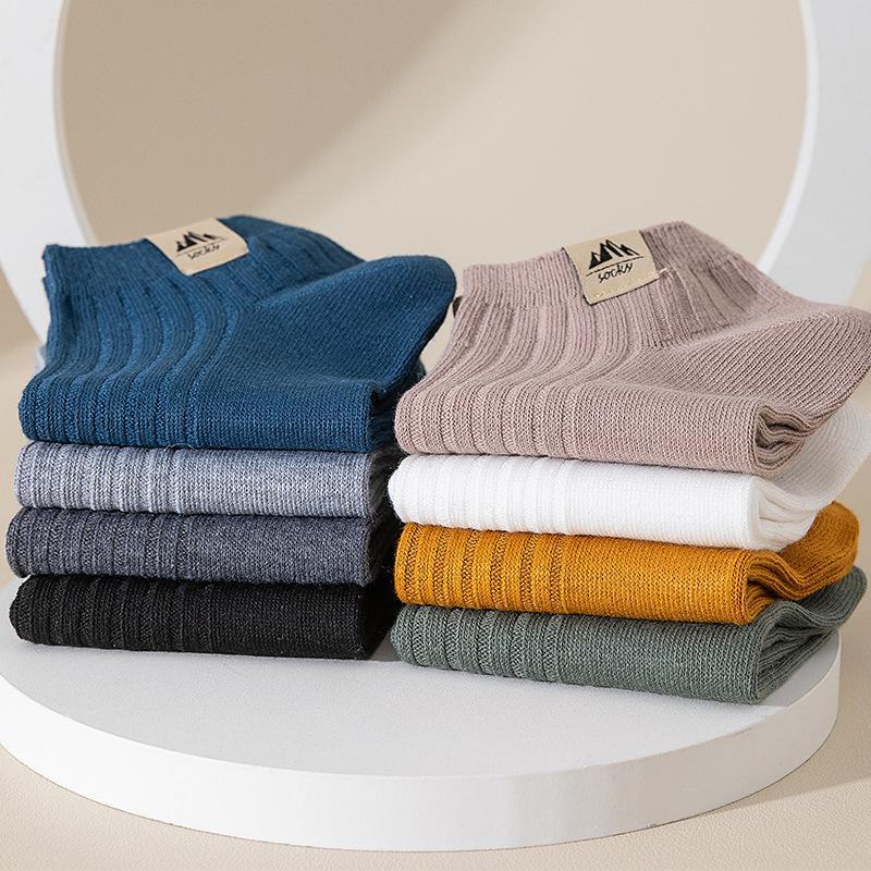 Meias de barco brancas desodorantes masculinas - Meias esportivas de tubo curto versáteis de cor sólida primavera/verão