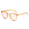 SO&EI Retro Square Leopard Sunglasses Women Fashion Blue Champagne Shades UV400 Men Cat Eye Gradient Sun Glasses