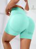 Women's Quick-Dry High Waist Seamless Yoga Shorts - Peach Butt Fit for Fitness and Running