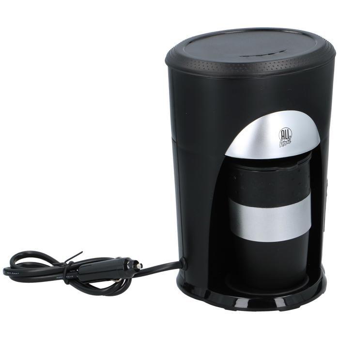 Cafetière Automatique - All Ride - 24V - 300W - Filtre Lavable - Tasse Inclus - Interrupteur Lumineux