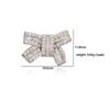 1PC luxury gold-plated synthetic zircon bow ring, with sweet and cool three-dimensional design, niche light luxury fairy style accessories