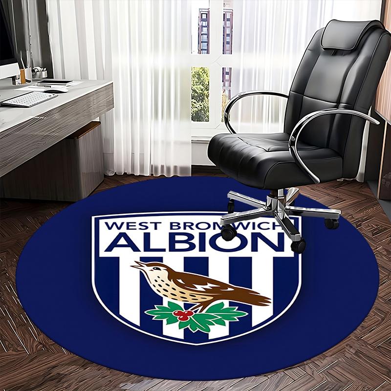 West Bromwich Albion Chair mat Round Rug-Office carpet, Non-slip, Suitable for Living Rooms, Bedrooms decor.1205028a