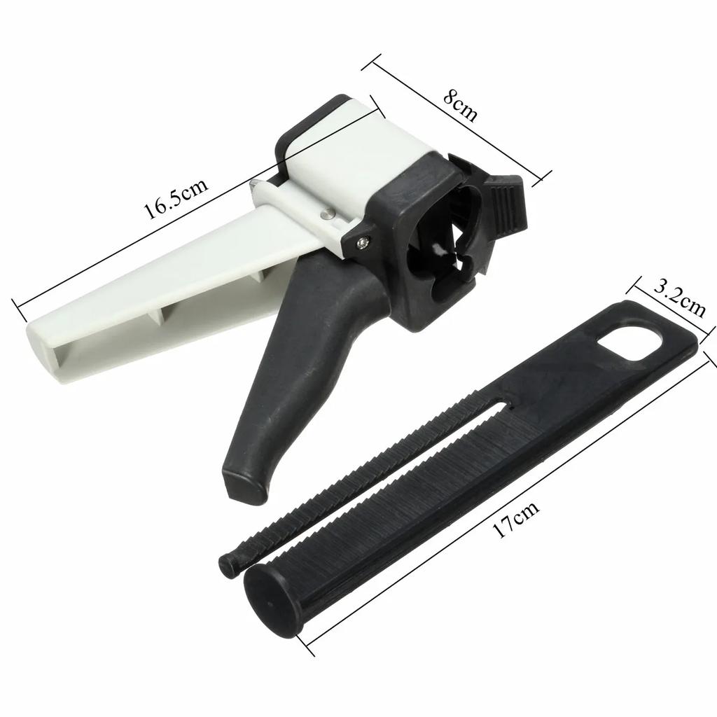 1Pc Dental Impression Dispensing Gun 1:1 1:2 10:1 Silicone Rubber Mixer Universal Dentist Tool for Precise Mixing