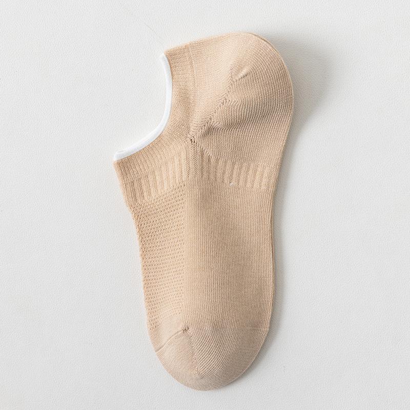 Women's Spring and Summer Pure Cotton Socks, Women's Thin All-cotton Mesh Socks, Loose Summer Short Socks, Invisible Socks