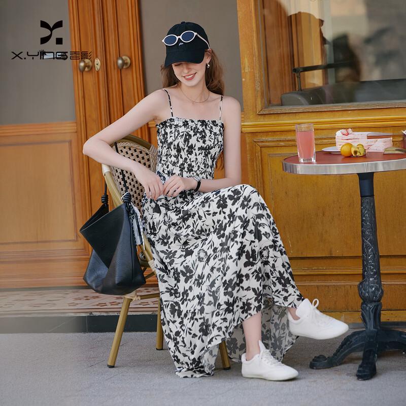 Women s Floral Chiffon A-Line Sundress S