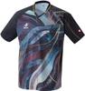 Nittaku Table Tennis Game Eleis JTTA Size NW2224 Shirt, Shirt, Unisex, Sweat-wicking, Quick-drying, Stretch, Dry, Approved, Black, M,
