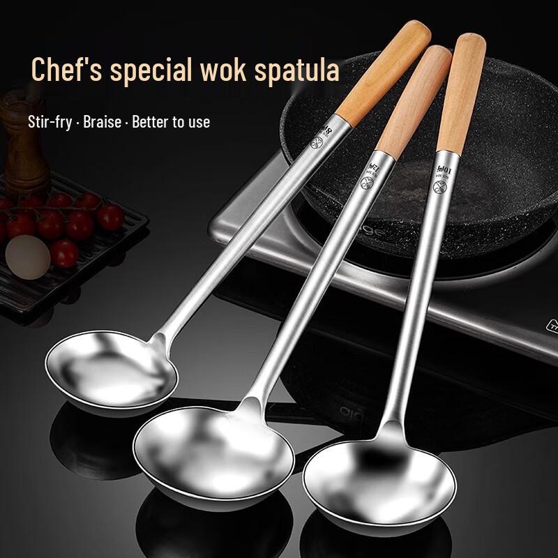 Caitang Extra Dicke Edelstahl Wok Spatel