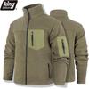 Heren Winterjas Polar Fleece Opstaande Kraag Outdoor Warme Jassen voor Heren Slim Fit Kamperen Klimmen Patchwork Jas Heren Winter