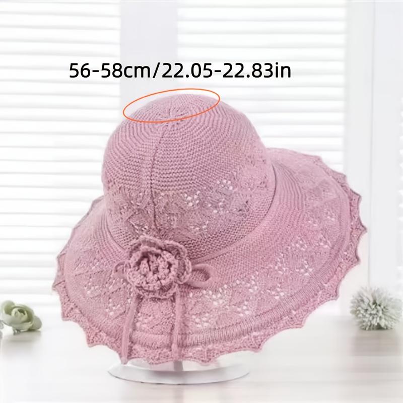 1pc Stylish Wide Brim Sun Hat for Women,Lightweight Foldable Beach Hat Perfect for Summer Trip,Portable Outdoor Visor for Tralve