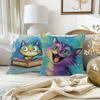 1/4pcs Cute Cartoon Cat Throw Pillow Covers Boho Decorative Cushion Cases for Home Sofa Bedroom Cushion cover