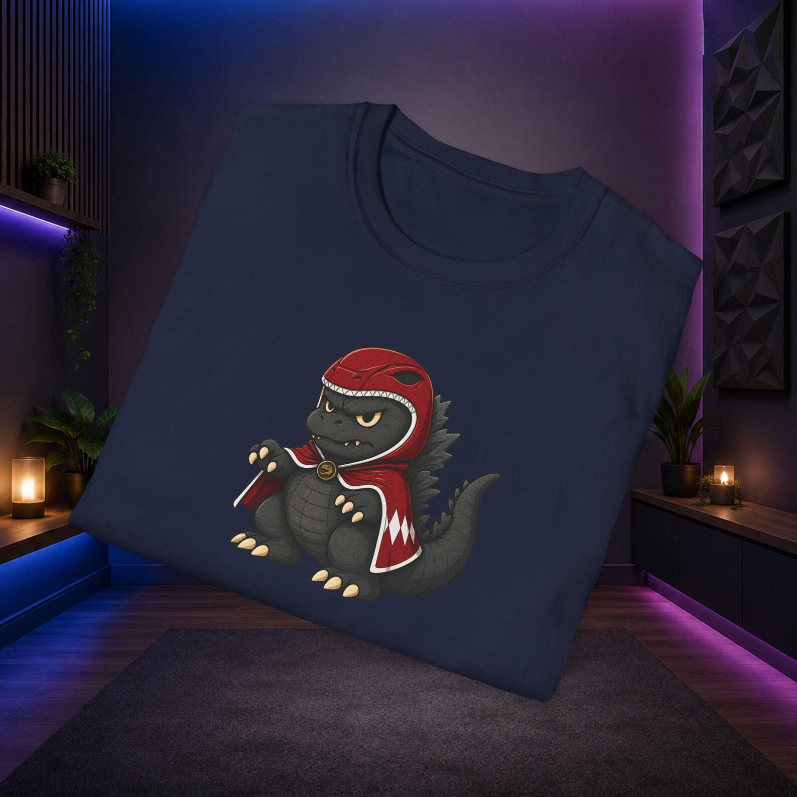 Poncho Godzilla | Red Mighty Morphin Power Ranger, Adult & Youth T-Shirt 160