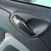 Door Armrest Handle Cover Trim And Door Bowl Frame Carbon fiber Sticker For Mercedes Smart Fortwo 451 2009-2014