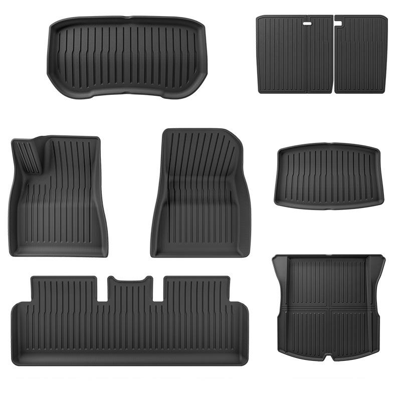 for Tesla Model 3 Highland 2024 Floor Mats Carpet Full Foot Pad Protection Cover TPE Front Rear Trunk Backrest Cushion Blanket