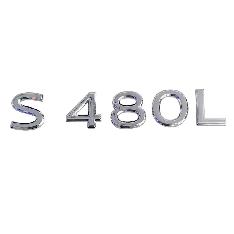 ABS Car Body Side Emblem Sticker Trunk Badge Decals for Mercedes Benz Maybach S400L S450L S480L S500L S580L S600L S680L Exterior