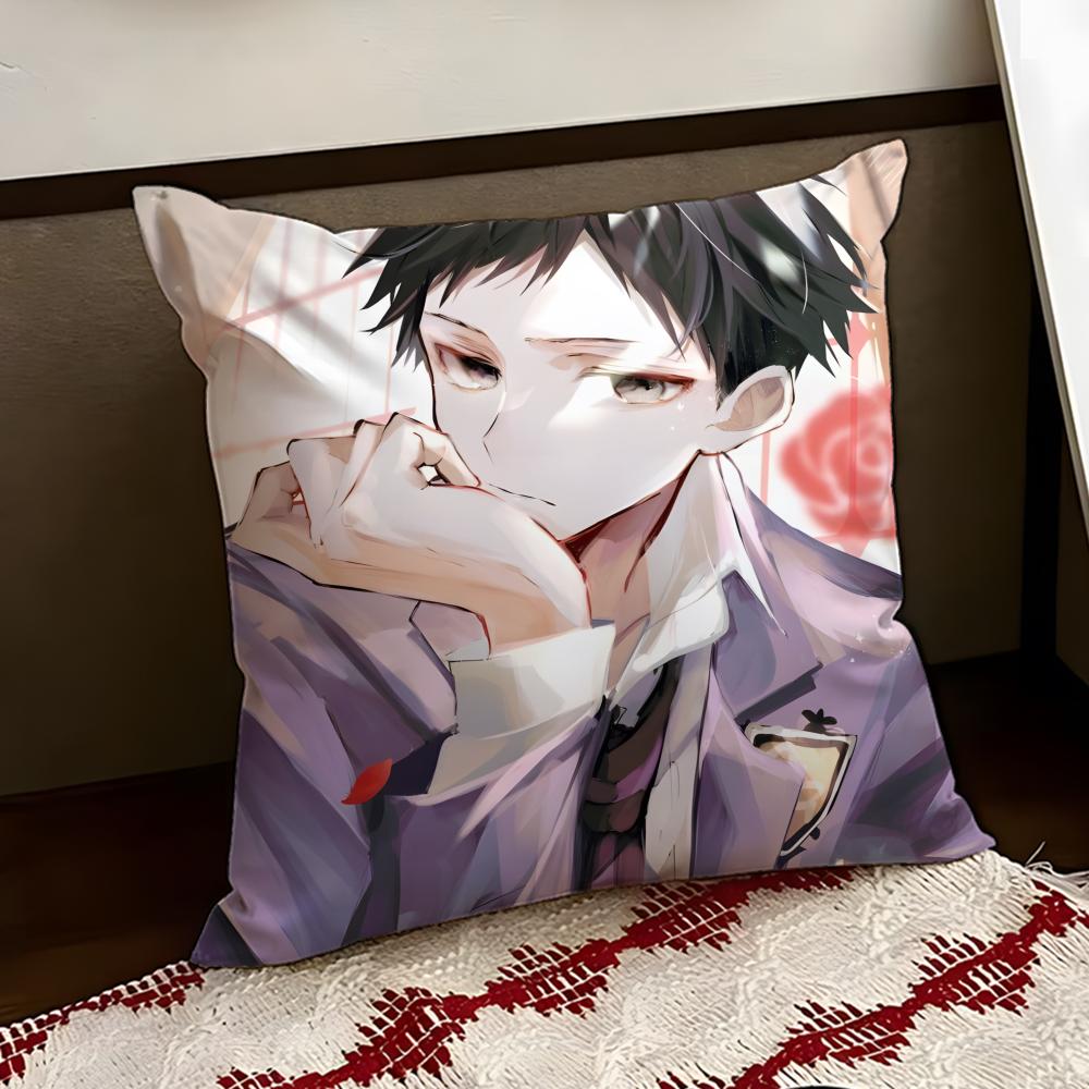OOuran High SSchool Host Club Cushion Cover Reversible Soft Durable Pillow Cover Home Car MultiScene Use for Daily Comfort