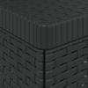 1 Seater Garden Sofa Rattan Look PP Anthracite
