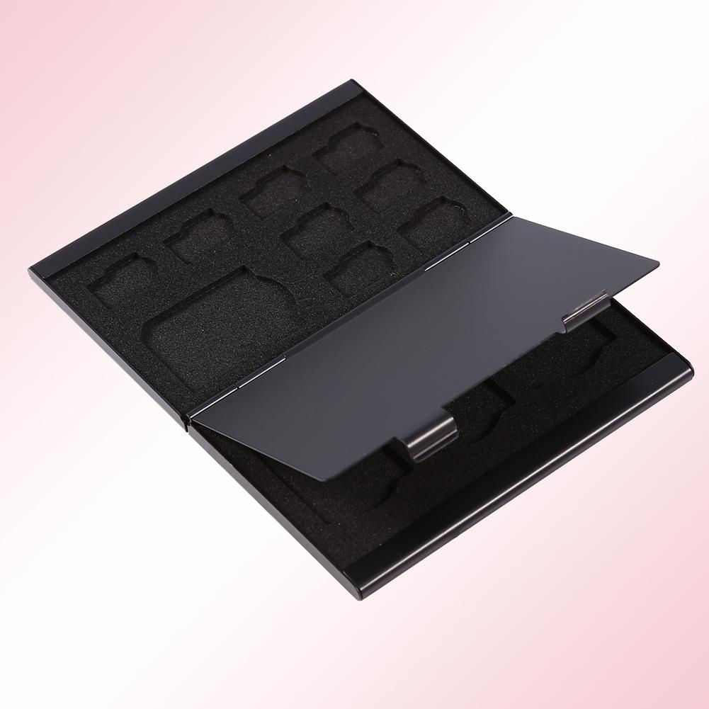 12 Slots Aluminium Storage Box Case For Micro SD Card & TF Card Memory Card Holder