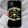 Tv Y-yellowstoneS Logo Silicone Case For IPhone 16 15 14 13 12 11 Pro Max Plus X XS MAX Shockproof Matte Cover