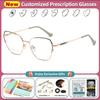 CLLOIO Fashion New Geometric Design Anti-blue Light Reading Glasses Women Can Be Myopia Customized Prescription Computer Eyeware