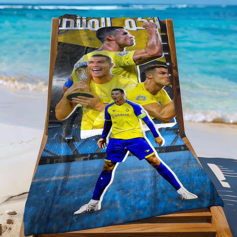 Super C-Cristiano Gwiazda R-Ronaldo-S CR7 Ręcznik Sportowy Szybkoschnący Sprzęt Turystyczny Kempingowy Odporny na Piasek Miękki Lekki Duży Ręcznik Plażowy