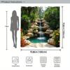 Rainforest Waterfall Shower Curtain - Multi-Style Bath Decor, Perfect for Those Who Love Nature-Inspired and Practical Designs