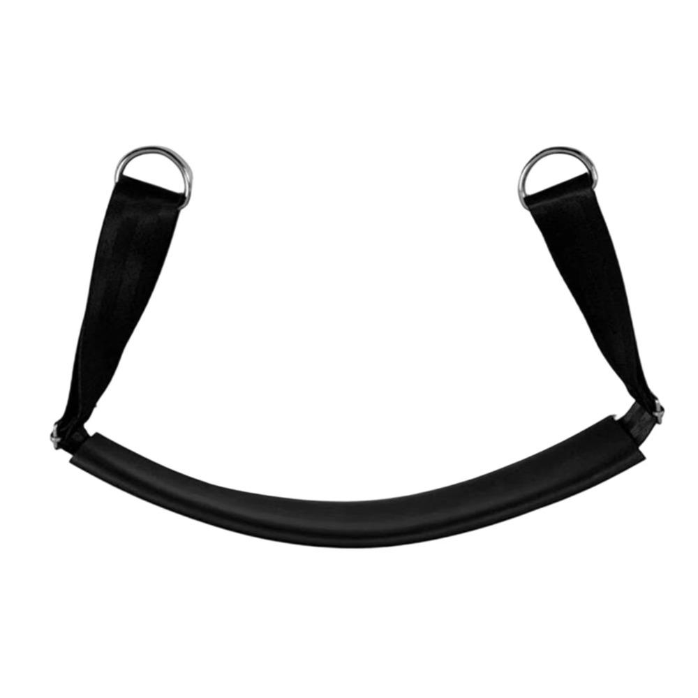Cotton Pilates Foot Strap Anti-slip Fitness Foot Strap Pilates Fitness Belt  For Pilates Reformer Black