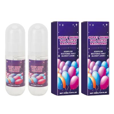 2Pcs Balloon Shine Spray for Latex Balloons Indoor Outdoor Party Decoration Supplies 50ml