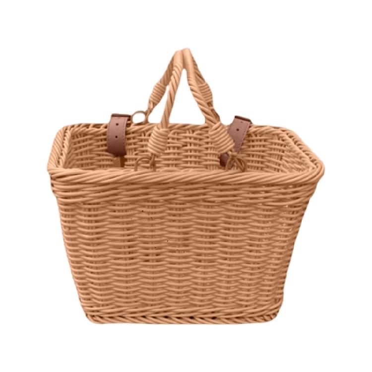 Child Bicycles Basket Vintage Removable Bike Basket Fashion Bicycles Basket for Family Outing