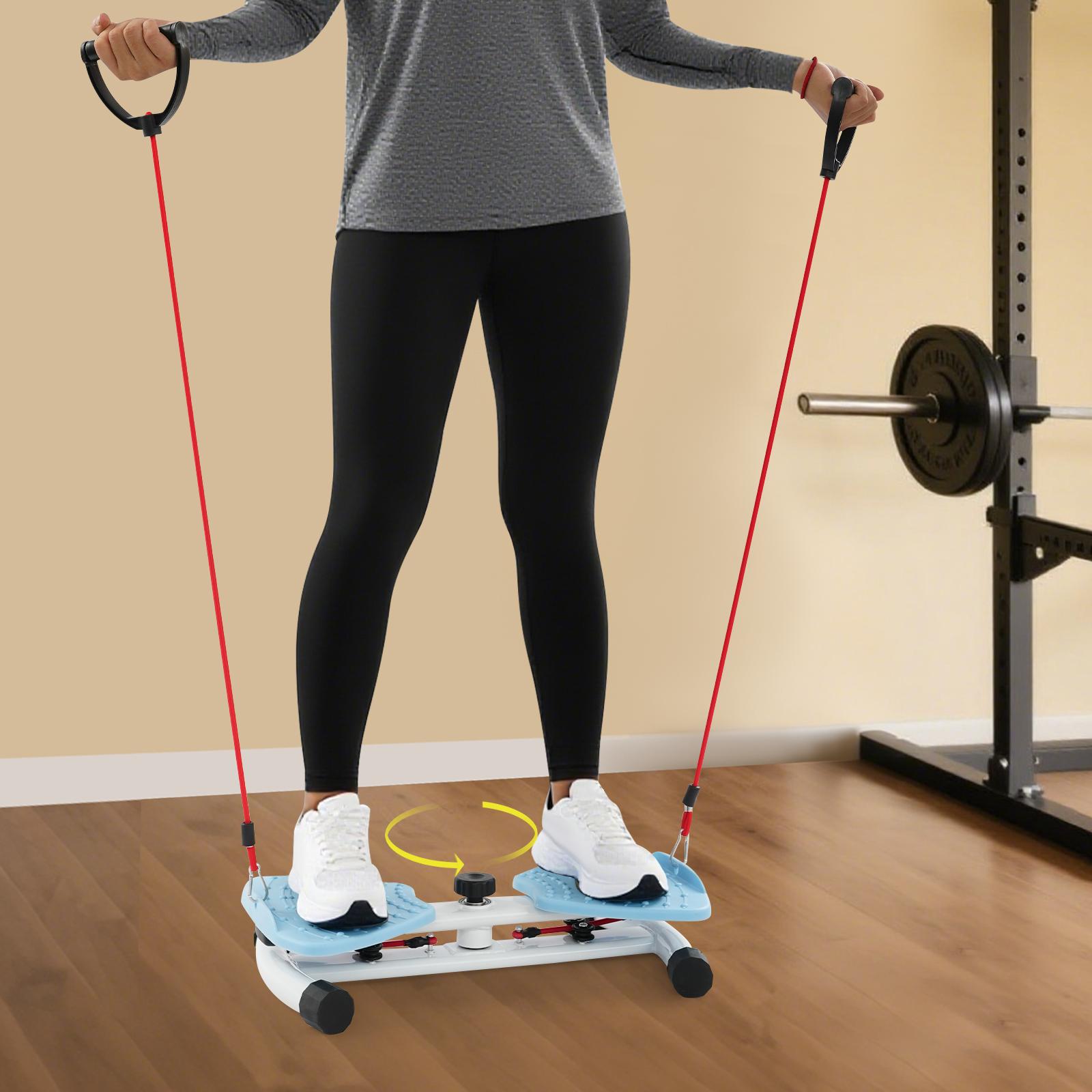 

Compact Home Fitness Spinner, 264 lbs Capacity Adjustable Waist Twister Machine for Toning & Core Workouts, , Blue Modern Design синий