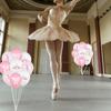 Pink Balloons White Dancing Ballerina Party Supplies Ballerina Decorations  Girl