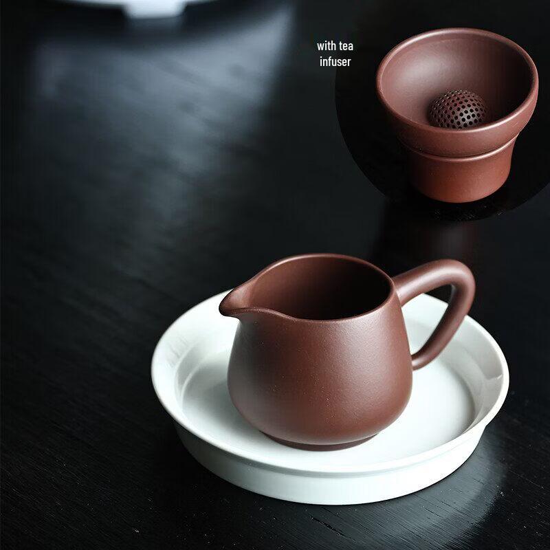 Zisha Purple Clay Tea Fair Cups and Strainers