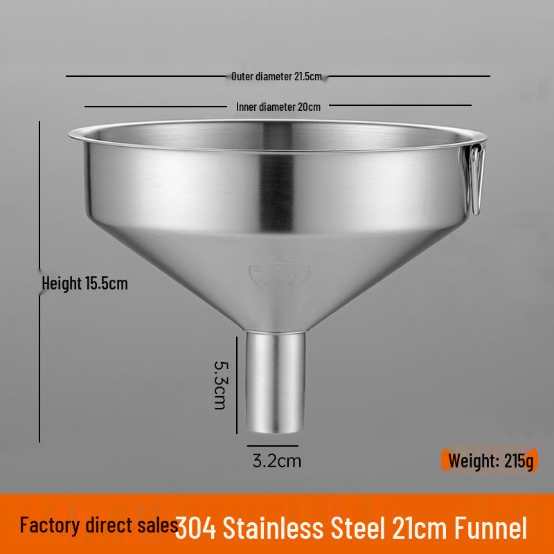 Heavy-Duty Stainless Steel Large Funnel for Industrial Fuel and Oil Press Machines