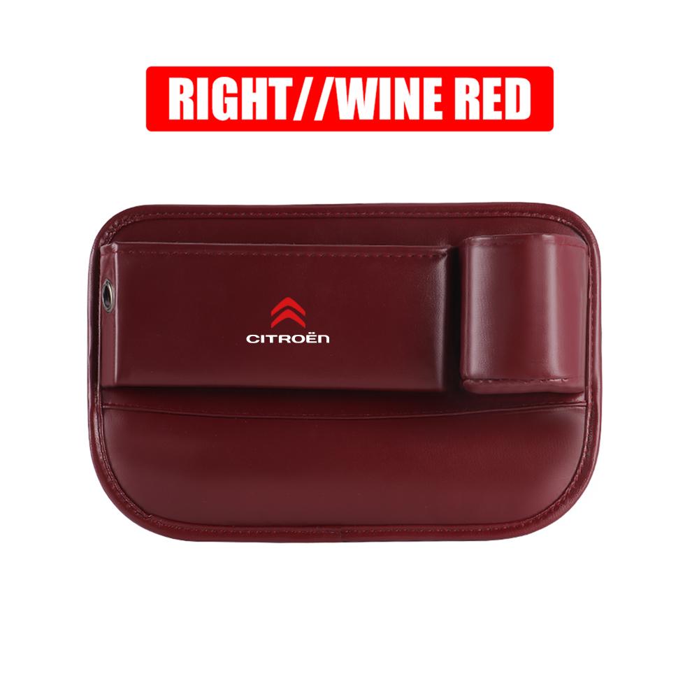

1pc Pu Leather Car Console Side Seat Plug Filler Gap Bag For Citroen C1 C2 C6 Celysee Cactus Picasso Saxo C4 C3 C5 Accessories 1pc For Citroen