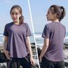 Women's Plus Size Yoga Clothing T-shirt Summer Weight Loss Quick Dry Jersey Gym Running Loose Short Sleeve Tops