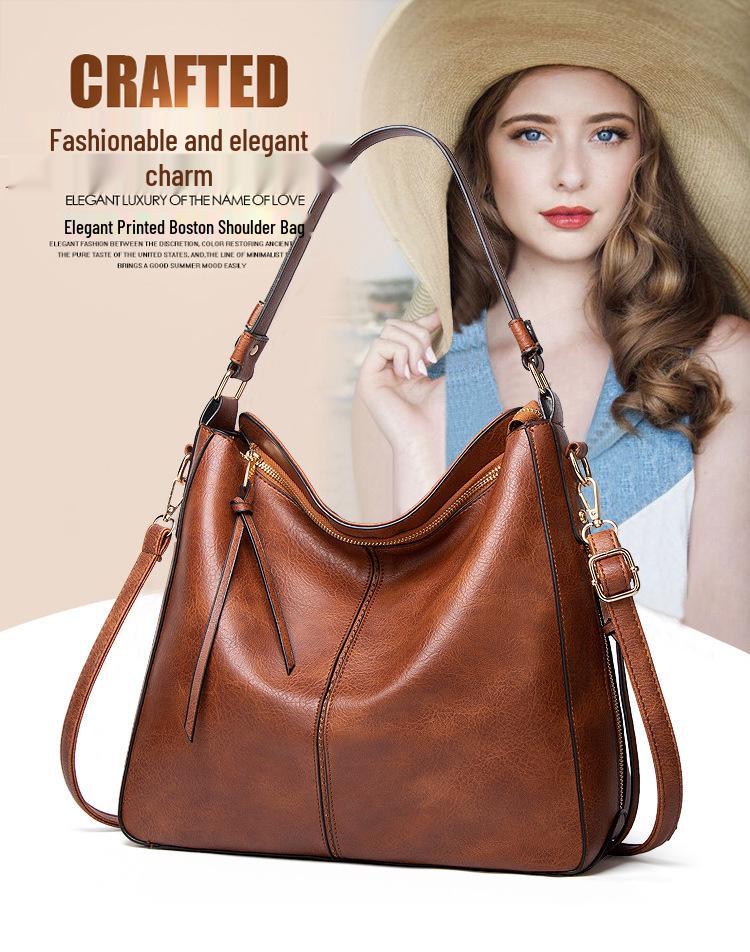 Women's Large Capacity Tote and Crossbody Bag - European & American Style