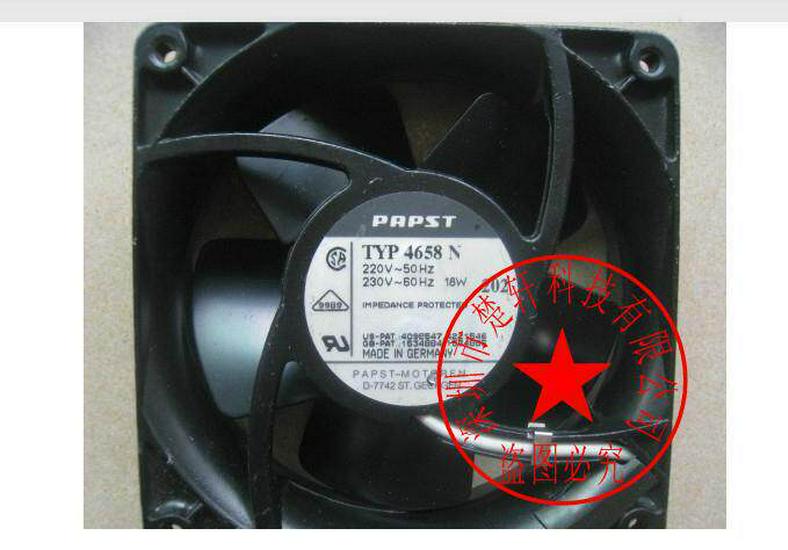 

Original Refurbished German High-Temperature Resistant Fan TYP 4658N/4650N/4650X/4656N/4580N Model 4658N