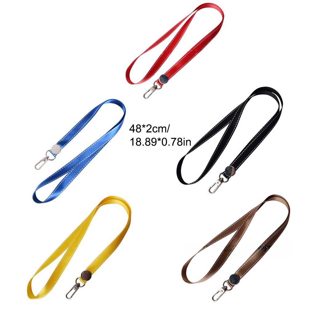 Nylon Tags Lanyard U Shape Neck Strap Camera Ribbon Metal Buckle Good Stitching Necklace Lariat Hang Rope School