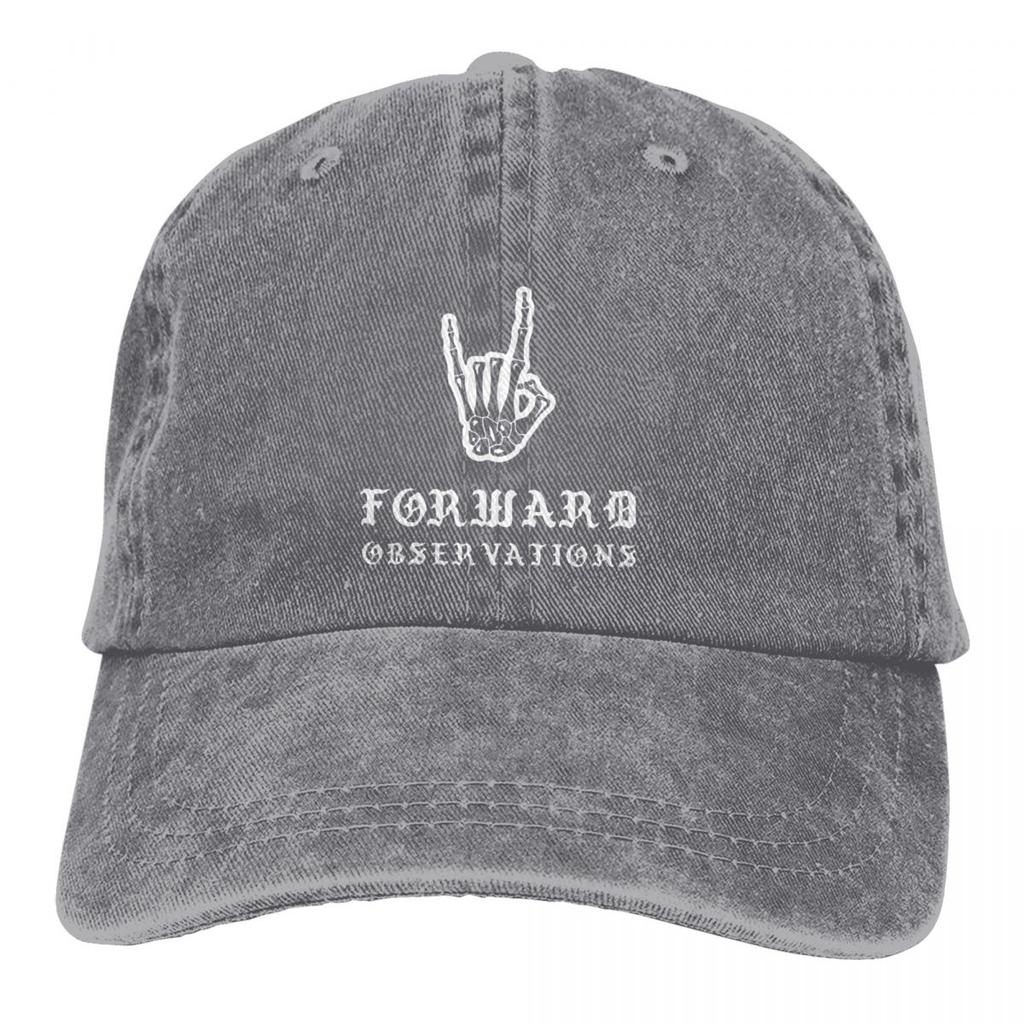 Baseballkappe mit Skelettgeste für Herren und Damen, Visierschutz, Snapback-Verschluss, Forward Observations Group Caps