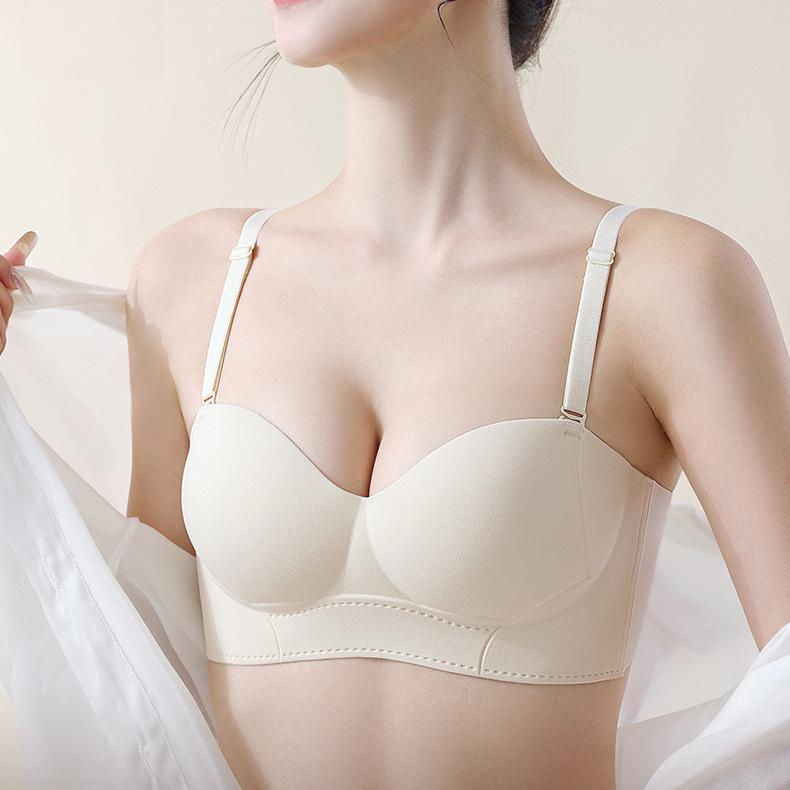 Invisible Bra Women's Gathering Underwear Anti-slip Bra Invisible Sports Bra Push Up Bra