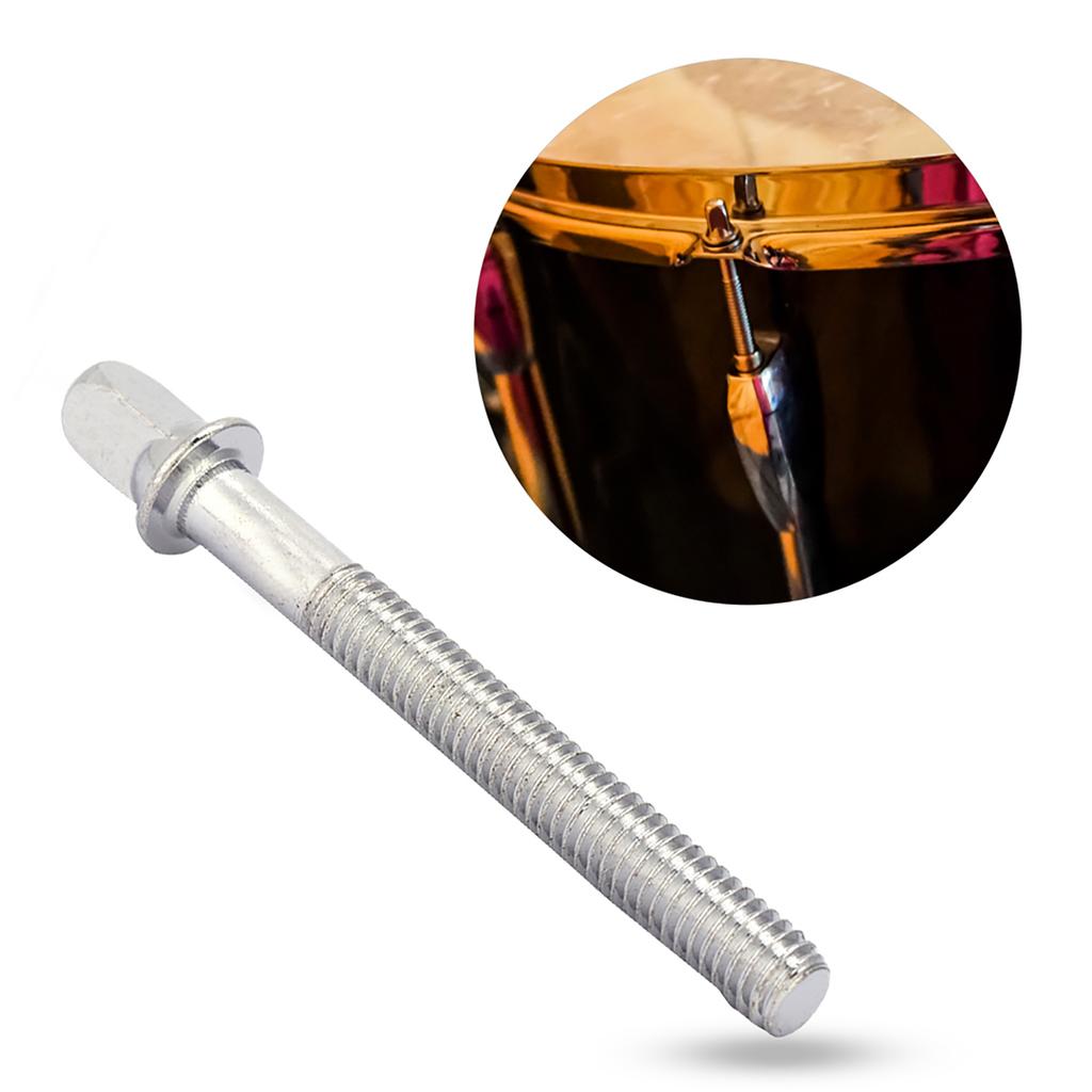 6PCS Standard 6 * 60mm Bass Drum Key Tension Rod Set Replacement Accessory