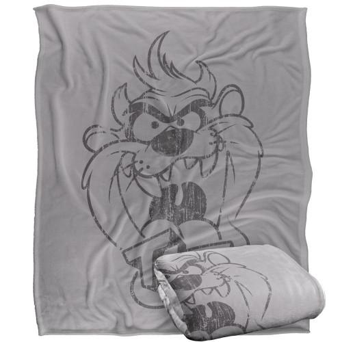Looney Tunes Faded Taz Blanket
