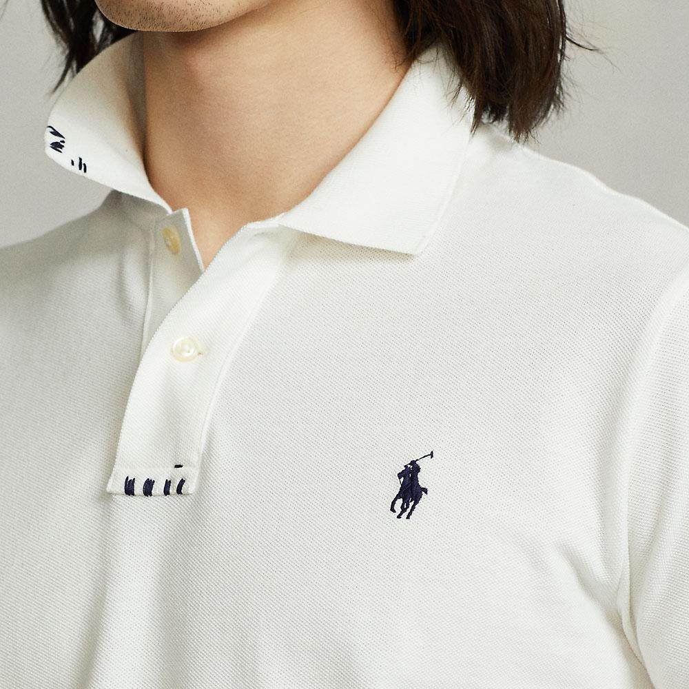 Polo Ralph Lauren SS24 Tiger Letter Pattern Pullover Short Sleeve Polo Shirt Unisex Polo Shirts White WMPOKNINCU20288-100