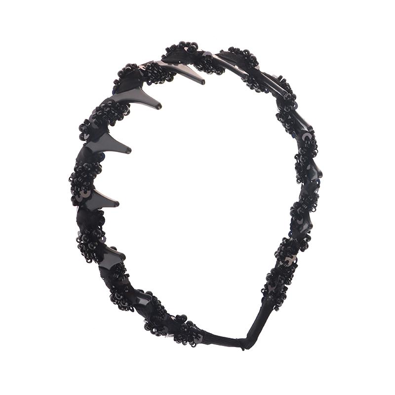 

Темпераментная повязка на голову с бисером ручной работы Универсальная повязка на голову Обруч для волос для женщин Девушек Головной убор Аксессуары для волос