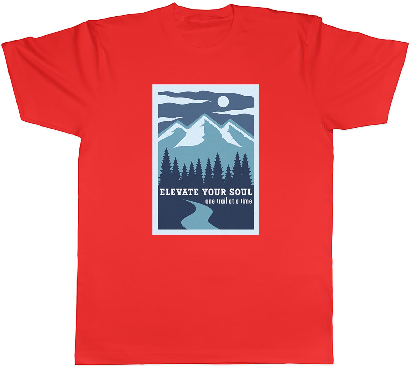 Hiking Trekking Unisexs TShirt Elevate your Soul Hiker Hike Unisex Tee Gift S
