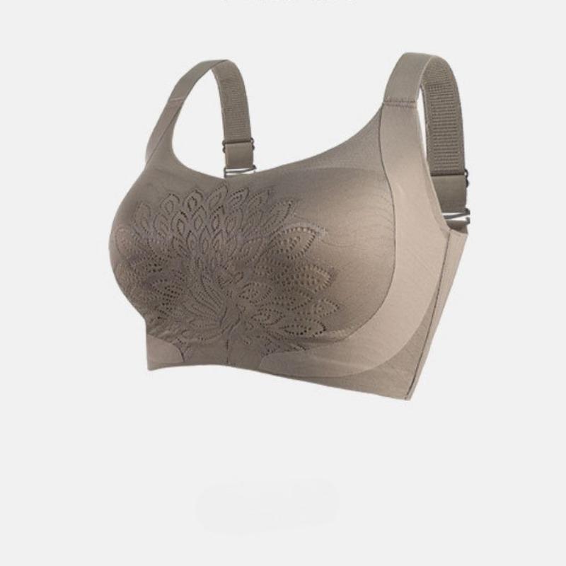 

Бесшовный бюстгальтер-майка большого размера с регулируемыми фиксированными дышащими чашками и без косточек для комфортного нюдового образа. 7XL темно-коричневого