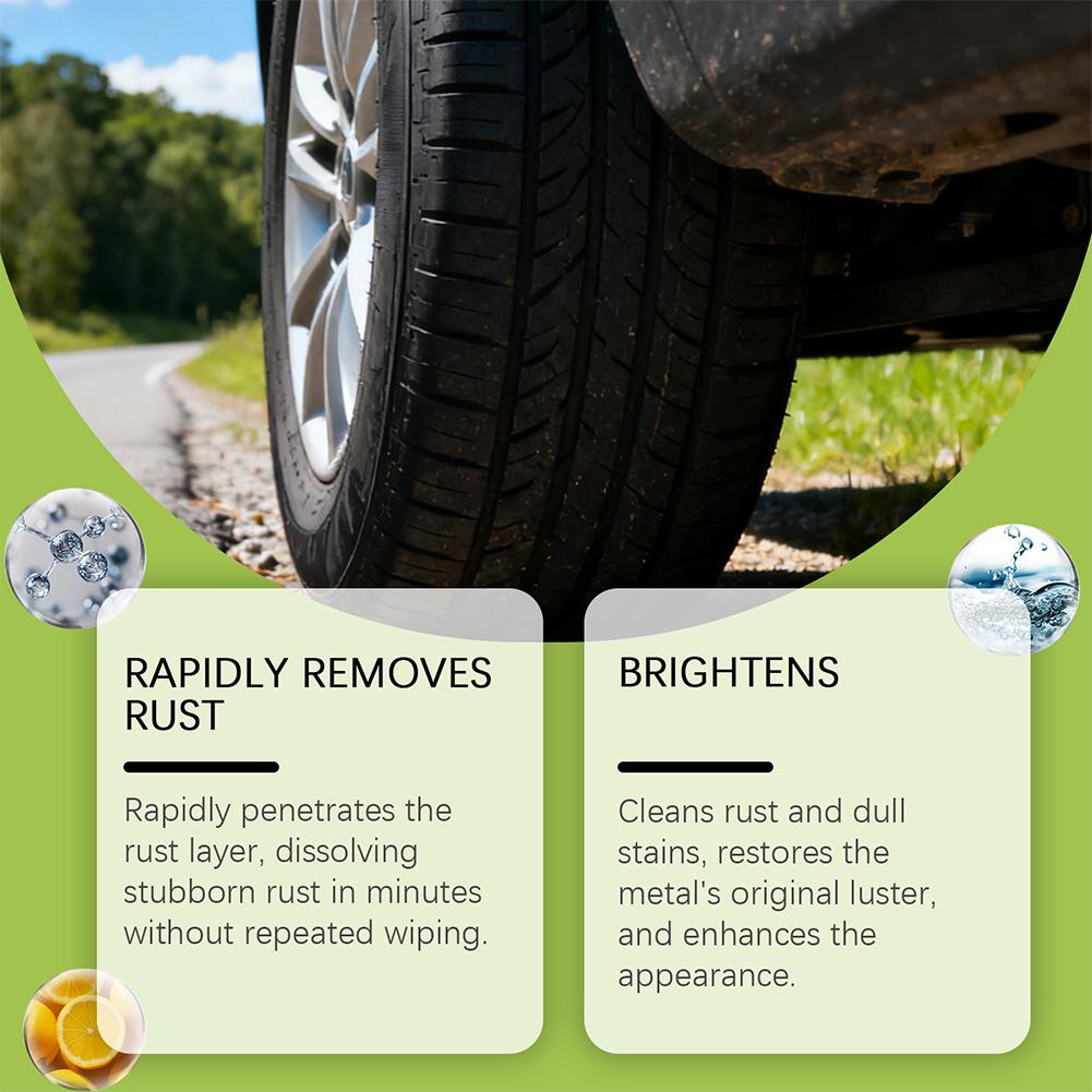 Powerful Rust Remover Metal Rust Remover Anti-rust Agent Revitalizing Spray For Car Wheels Metal Surfaces Car Cleaning S6T7