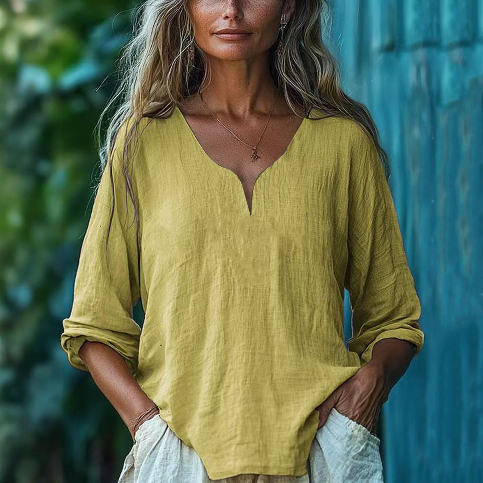 Women s Fashionable Casual -color Top L