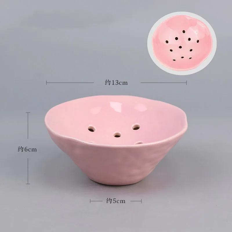 Japanese Style Ikebana Holder Ceramic Lotus Shape Ikebana Flower Arrangement Vase Tea Table Zen Kenzan Flower Art Fixed Tool