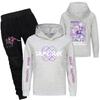 Children's Hooded Top And Pants Two-piece Tracksuit Set Long-sleeved Printed Sweatshirt Set